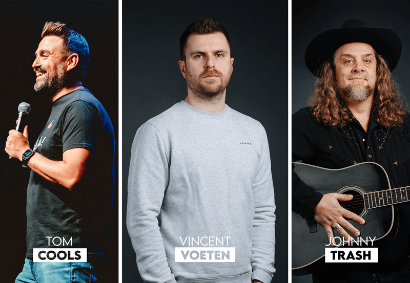 Comedy Parade - Vincent Voeten, Johnny Trash & Tom Cools